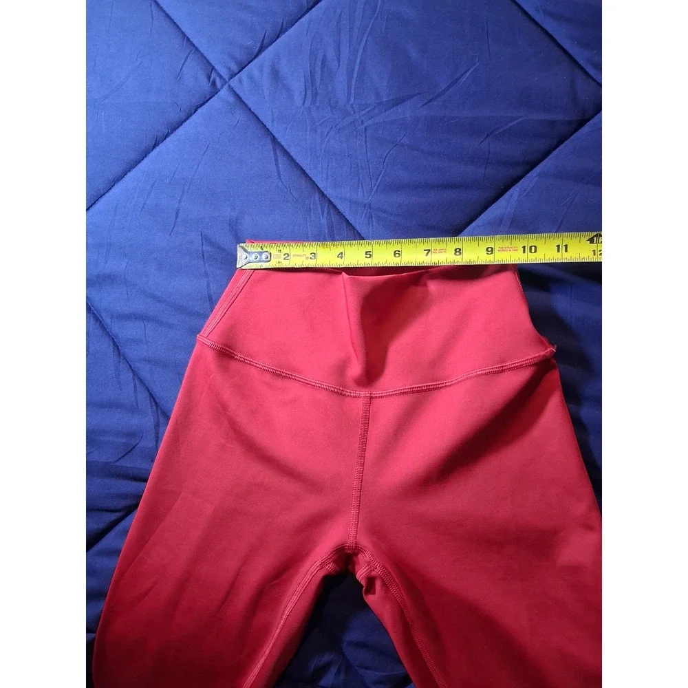 Alo Yoga Womens Airbrush High Waist Leggings Red Size S RN 87370 Activewear